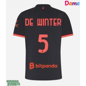 AC Milan Koni De Winter #5 Replika Tredjetrøje Dame 2026-27 Kortærmet